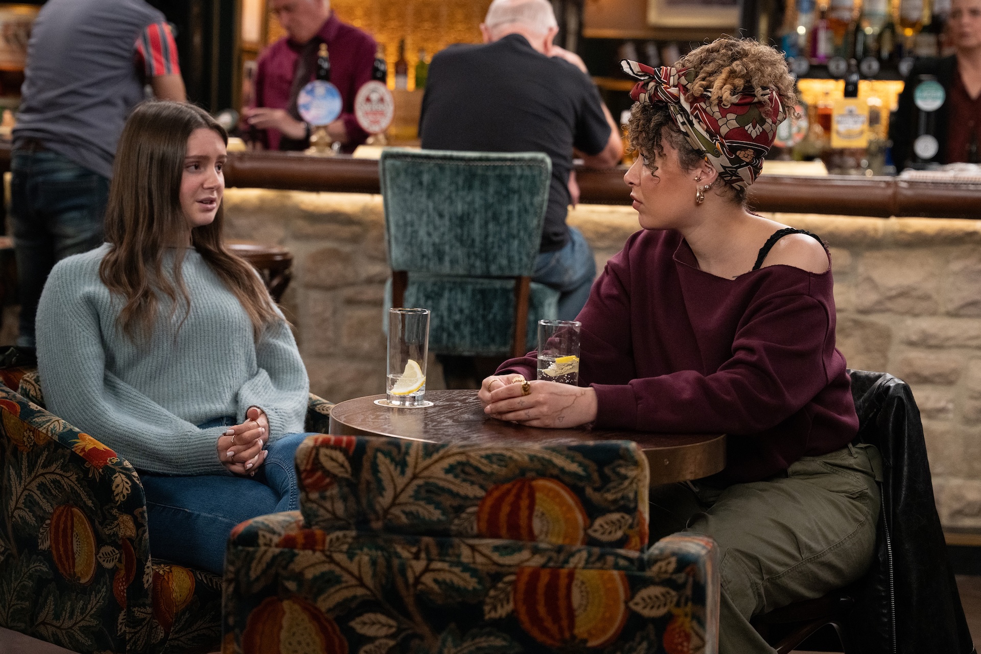 Sarah is concerned by Serena (Credit: ITV)