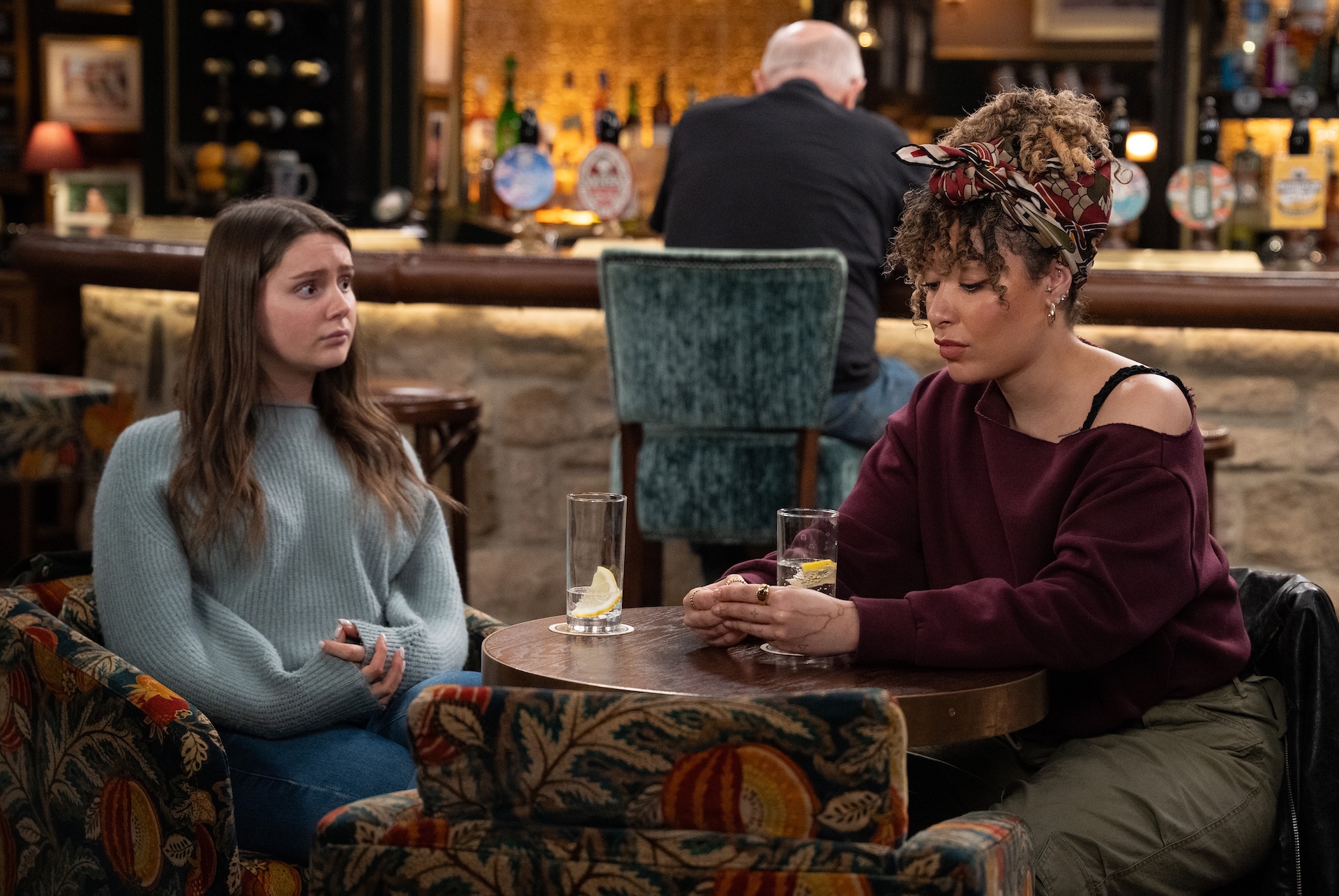 Sarah is concerned by Serena (Credit: ITV)