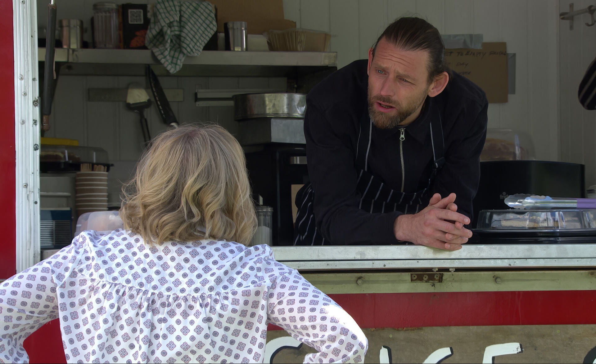 Kev won't budge despite Nicola's attempts (Credit: ITV)