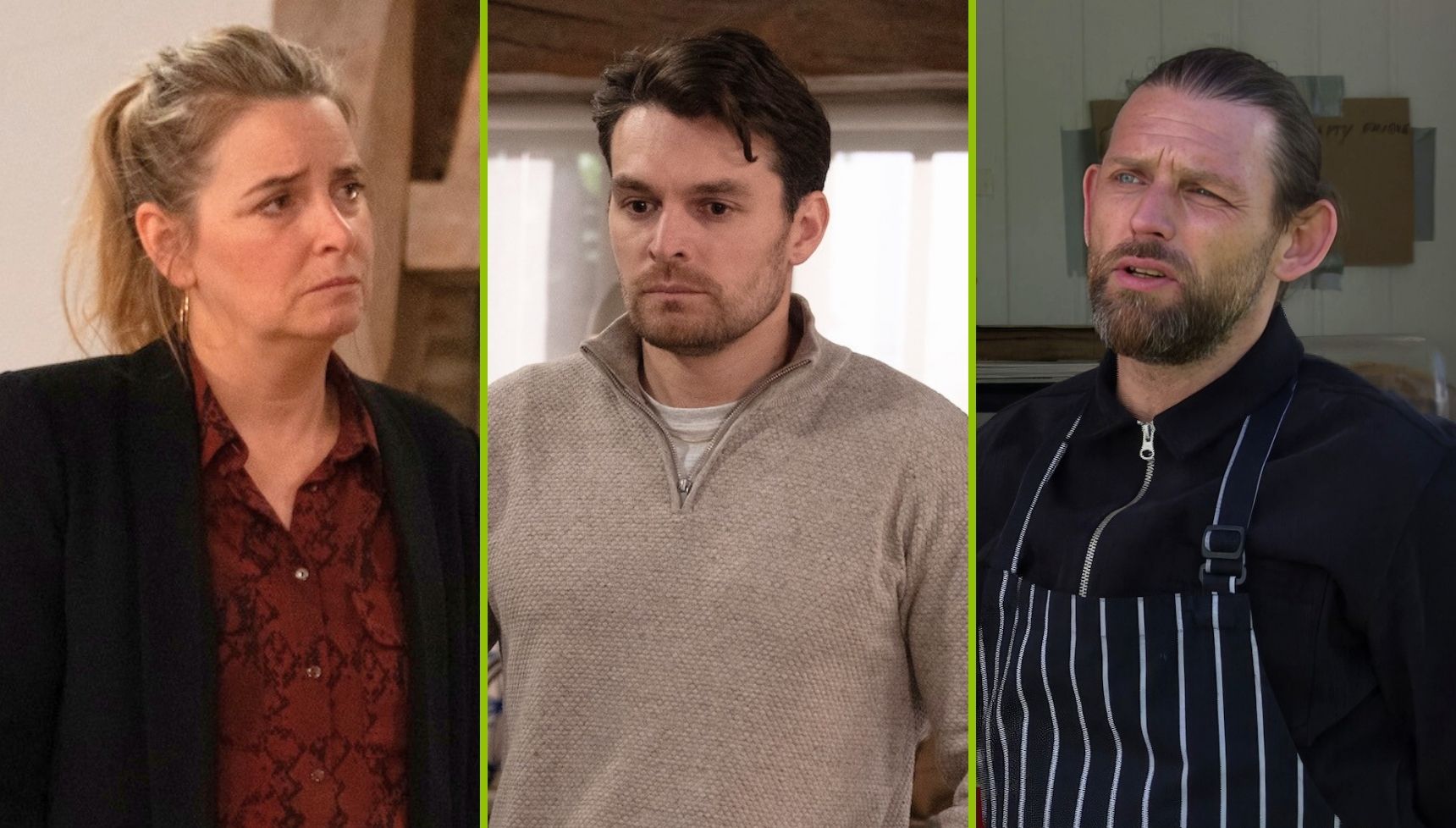 A flashforward reveals a dead body, Charity fights for justice and Kev shocks Robert