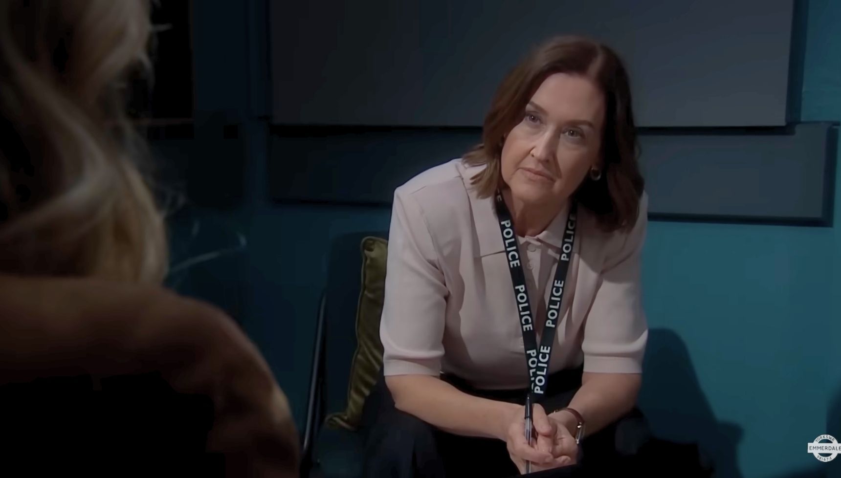 DS Reid is the police officer supporting Charity in Emmerdale (Credit: ITV)